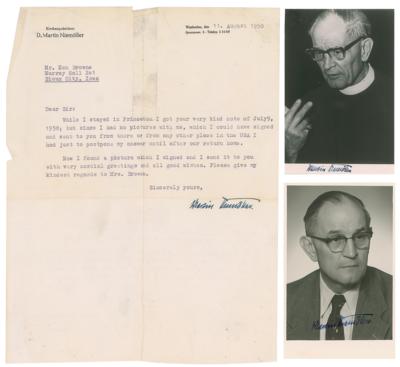 Lot #333 Martin Niemoller (3) Signed Items - Image 1