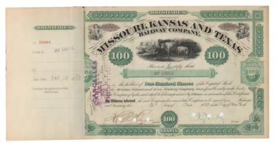 Lot #293 Jay Gould Document Signed Twice - Image 1