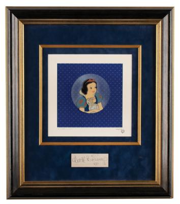 Lot #953 Snow White production cels from Snow White and the Seven Dwarfs with Walt Disney Signature Production Cel - Image 1