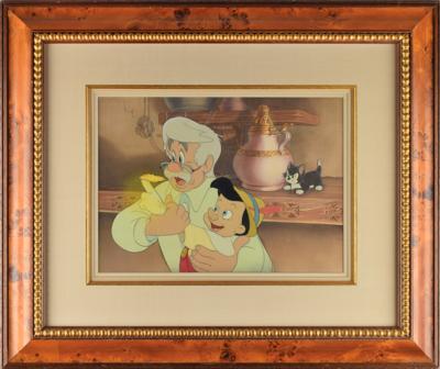 Lot #972 Pinocchio, Geppetto, and Figaro production key master background set-up from Pinocchio - Image 2