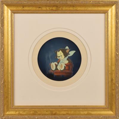 Lot #981 Figaro production cel from Pinocchio Production Cel - Image 2