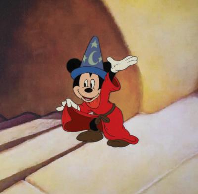 Lot #975 Mickey Mouse production cel from Fantasia Production Cel - Image 1