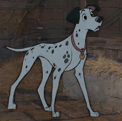 Lot #1012 Pongo production cels and master background from One Hundred and One Dalmatians Production Cel and Master Background - Image 2