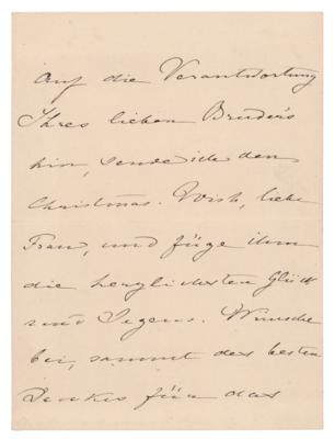 Lot #719 Cosima Wagner Autograph Letter Signed - Image 2