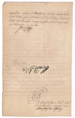 Lot #308 Joseph II, Holy Roman Emperor Document Signed - Image 2