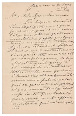 Lot #284 Frederick III of Germany Autograph Letter Signed - Image 1