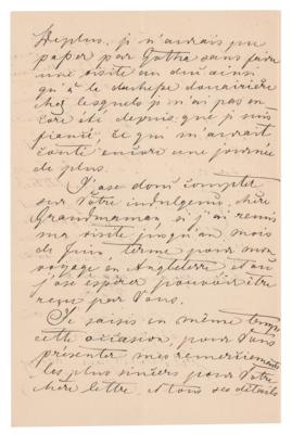 Lot #284 Frederick III of Germany Autograph Letter Signed - Image 2