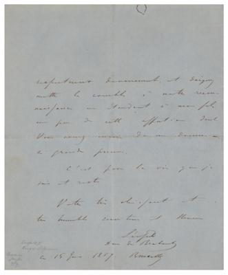 Lot #317 King Leopold II of Belgium: Leopold II on the birth of his son, the heir to the Belgian throne: 