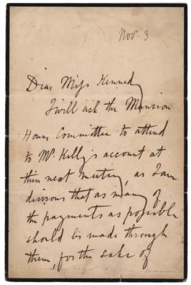 Lot #340 Charles Stewart Parnell Autograph Letter Signed - Image 1