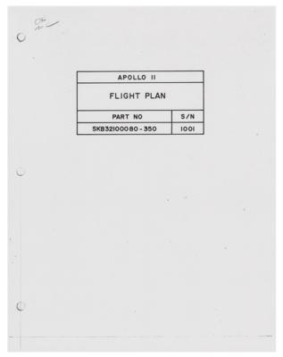 Lot #505 Buzz Aldrin's Flown Apollo 11 Flight Plan Page: 