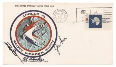 Lot #510 Apollo 15 Signed Insurance Cover (From