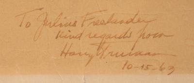 Lot #152 Harry S. Truman Signed Print - Image 2