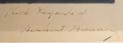 Lot #117 Herbert Hoover Signed Photograph - Image 3