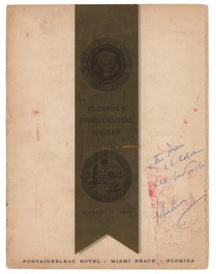 Lot #60 John F. Kennedy Signed Program - Image 1