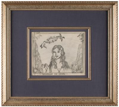 Lot #951 Persephone production storyboard drawing from Goddess of Spring Production Storyboard Drawing - Image 1
