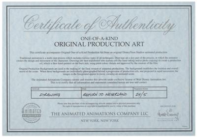 Lot #1157 Captain Hook and Mr. Smee production panorama layout drawing from Return to Neverland Production Panorama Layout Drawings - Image 3