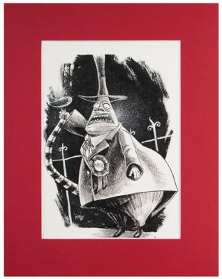 Lot #1024 Mayor concept drawing from The Nightmare Before Christmas Concept Drawing - Image 1