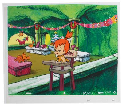 Lot #1191 Pebbles production cel from The Flintstones - Image 1