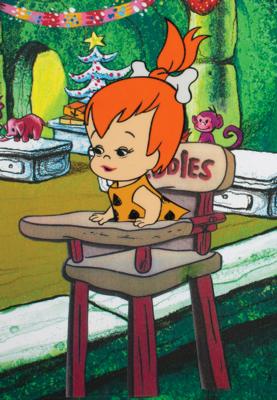 Lot #1191 Pebbles production cel from The Flintstones - Image 2