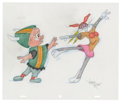 Lot #1174 Bugs Bunny and Elmer Fudd original