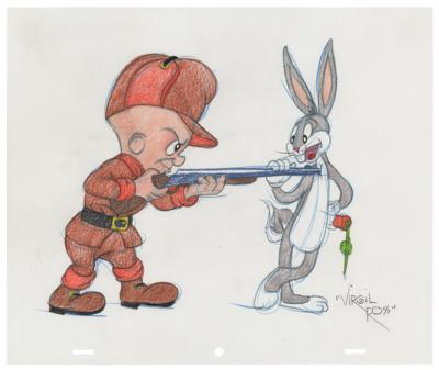 Lot #1175 Bugs Bunny and Elmer Fudd original