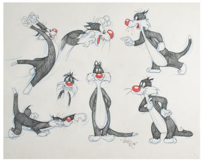 Lot #1166 Sylvester original drawing by Virgil Ross - Image 1