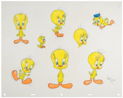 Lot #1167 Tweety Bird original drawing by Virgil