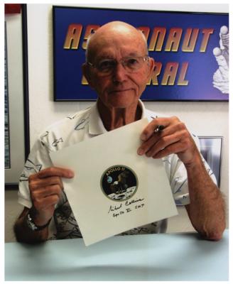 Lot #498 Michael Collins Signed Beta Cloth - Image 2