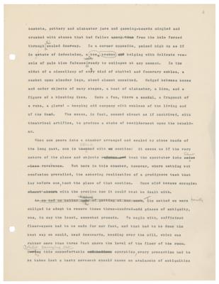 Lot #213 Howard Carter Hand-Annotated Chapter Typescript for The Tomb of Tutankhamun - Image 4