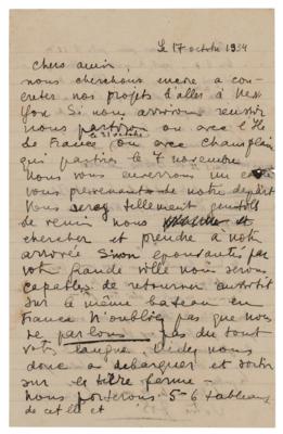 Lot #582 Salvador Dali Autograph Letter Signed - Image 2