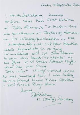 Lot #692 Beatles: John Lennon Signed Book - Image 4