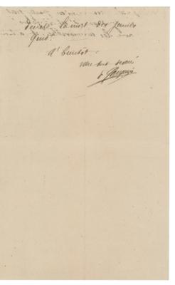 Lot #587 Paul Gauguin: Gauguin writes to Pissarro: 