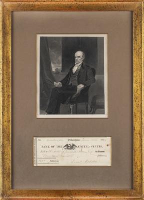 Lot #386 Daniel Webster Signed Check - Image 1