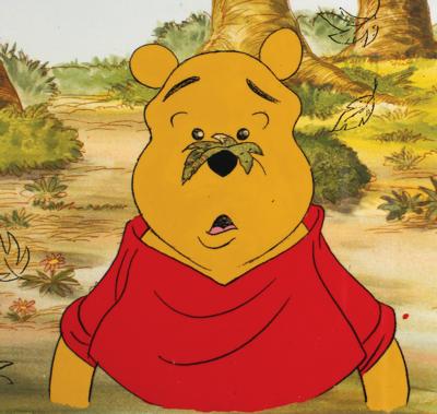 Lot #1137 Winnie the Pooh production cel from a Disney television cartoon Production Cel - Image 2
