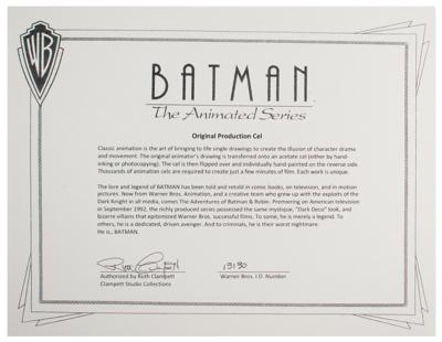 Lot #1178 Batman and Old Man production cel from Batman: The Animated Series - Image 3
