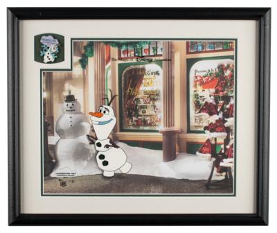 Lot #1159 Olaf limited edition cel for Summertime Pals Limited Edition Cel - Image 1
