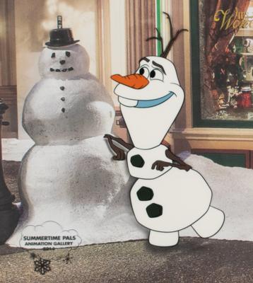 Lot #1159 Olaf limited edition cel for Summertime Pals Limited Edition Cel - Image 2