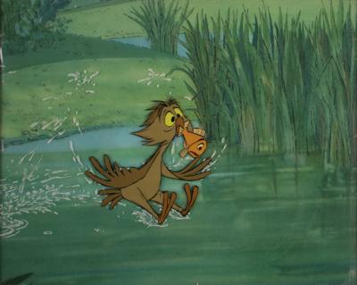 Lot #1132 Archimedes and Wart production cels from The Sword in the Stone - Image 2
