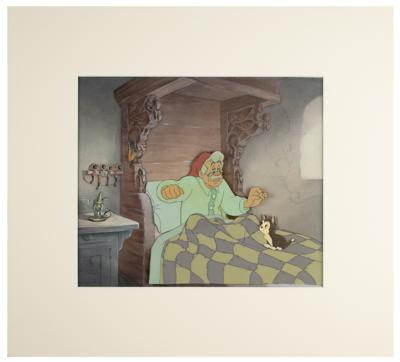 Lot #973 Geppetto and Figaro production key master background set-up from Pinocchio - Image 1