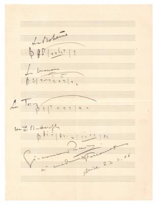Lot #684 Giacomo Puccini: Incredibly rare quartet