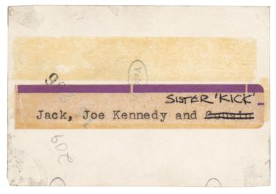 Lot #57 John F. Kennedy (5) Early Candid Photographs from His Personal Scrapbook - Image 7