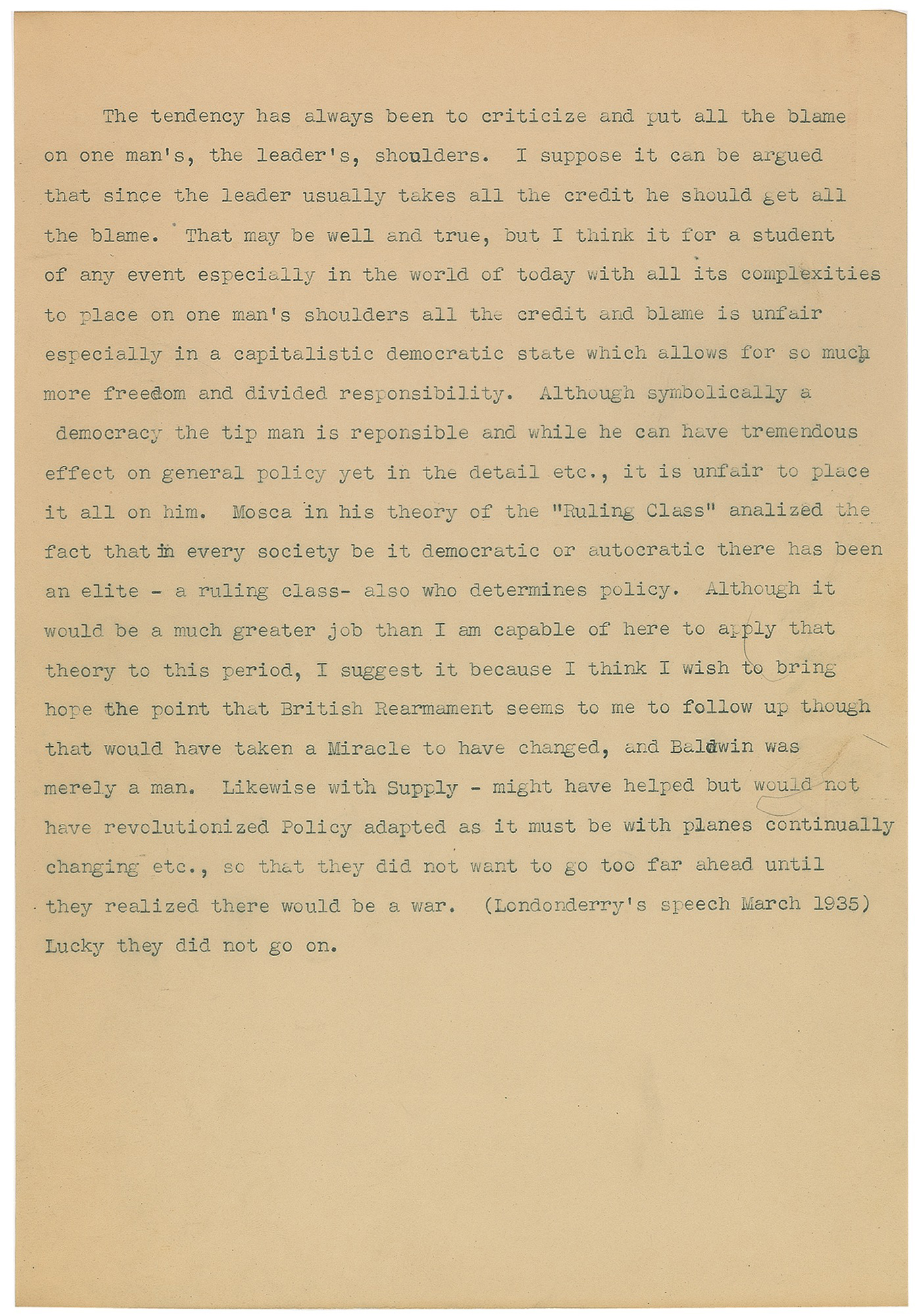 Lot #44 John F. Kennedy Hand-Corrected Thesis Draft, Harvard Yearbook, and Signed Letter - Image 11