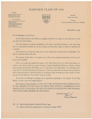 Lot #44 John F. Kennedy Hand-Corrected Thesis Draft, Harvard Yearbook, and Signed Letter - Image 19