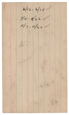 Lot #50 John F. Kennedy Signed Navy Retirement Card - Image 2