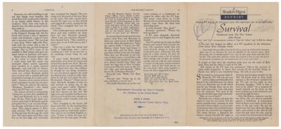 Lot #53 John F. Kennedy Signed 'Survival' Booklet - Image 2