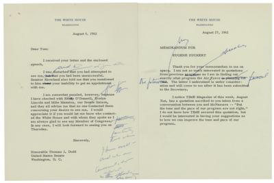 Lot #54 John F. Kennedy (2) Hand-Annotated Presidential Papers and Telegram - Image 1