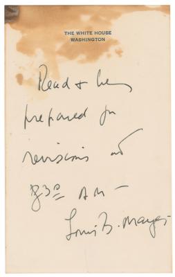 Lot #47 John F. Kennedy Autograph Letter Signed as President (as 