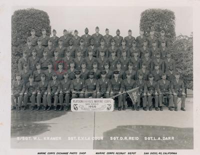 Lot #219 Lee Harvey Oswald Hand-Notated 1956 US Marine Corps Photograph - Image 1