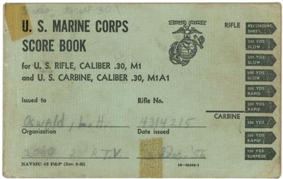 Lot #220 Lee Harvey Oswald?s US Marine Corps Rifle Score Book (Warren Commission Exhibit No. 239) - Image 1
