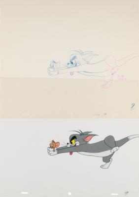 Lot #1046 Tom and Jerry (10) production cels and matching drawings from a Tom and Jerry cartoon Production Cels and Matching Drawings - Image 2